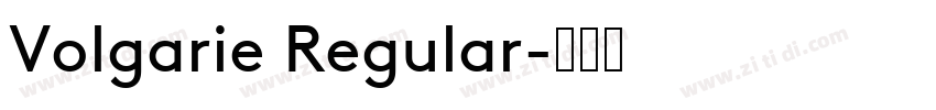 Volgarie Regular字体转换